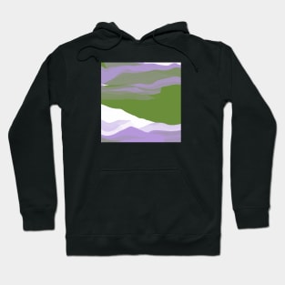 Genderqueer Pride Layered Wavy Shapes Hoodie